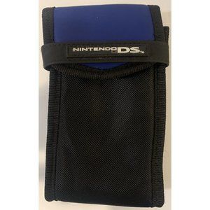 Nintendo DS Lite System Switch N Carry Travel Pouch Belt Loop Case Blue & Black
